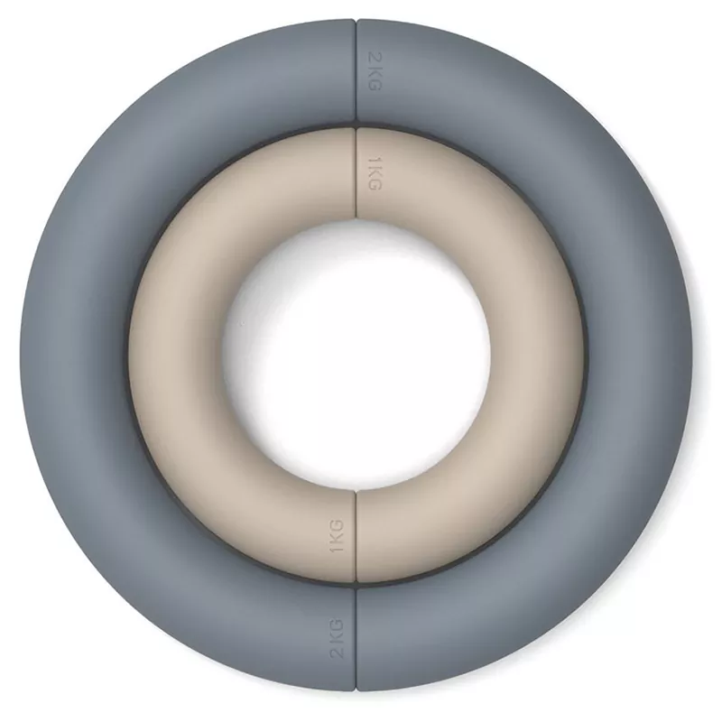 Półokrągłe hantle silikonowe